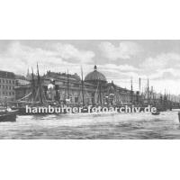382_0954056 Historisches Motiv der Altonaer Fischauktionshalle (ca. 1905) | Grosse Elbstrasse - Bilder vom Altonaer Hafenrand.